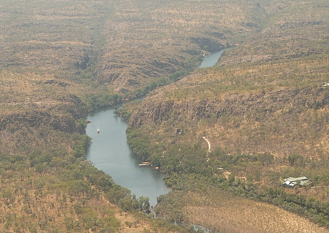 Helicoptervlucht over Katherine Gorge