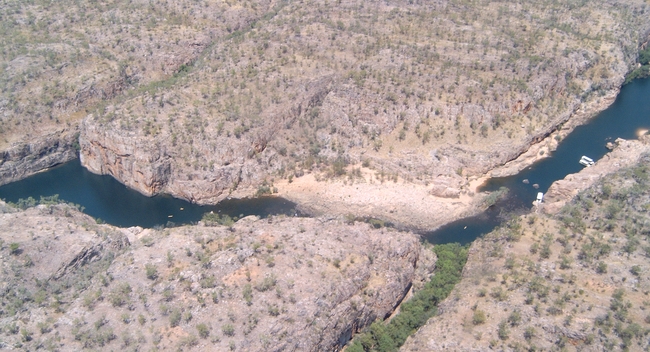 Helicoptervlucht over Katherine Gorge