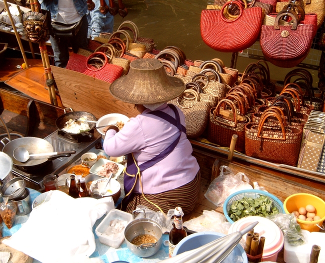 Damnoen Saduak drijvende markt