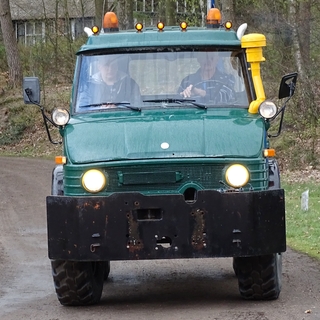 Unimog groen geel