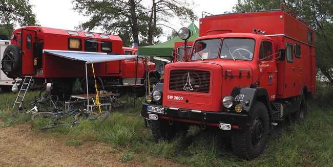 2 brandweerauto's Magirus Deutz