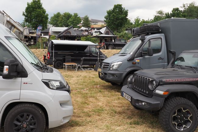 Kamperen tegen de hellingen op