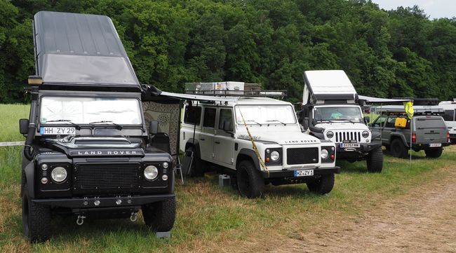 2x Land Rover en 2x Jeep