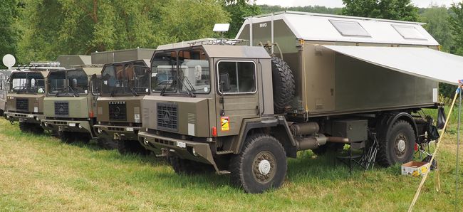 4x Saurer 4x4 trucks