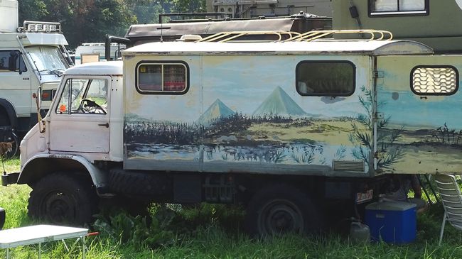 Unimog landschap